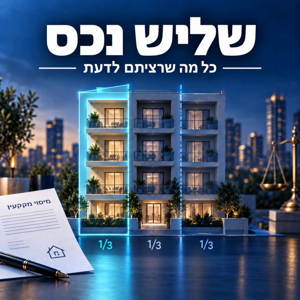 שליש נכס – כל מה שרציתם לדעת